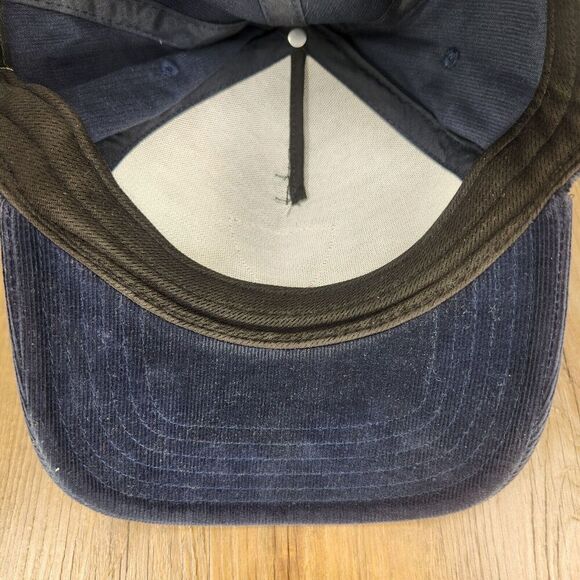 Callaway Top Golf Corduroy Snapback Hat Cap Blue Logo Casual Sports Preppy Style - Picture 8 of 10